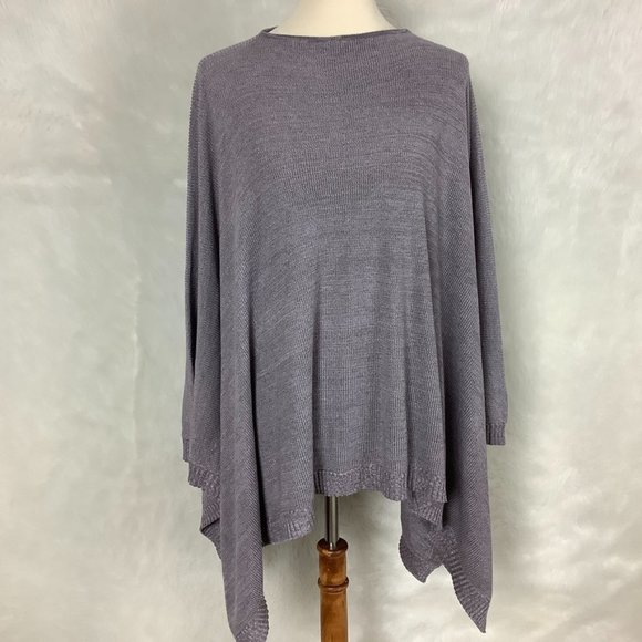 Lululemon Purple Gray Divinity Poncho Wrap Scarf - Picture 1 of 7